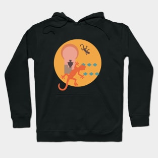 Lizard gecko oasis desert Hoodie